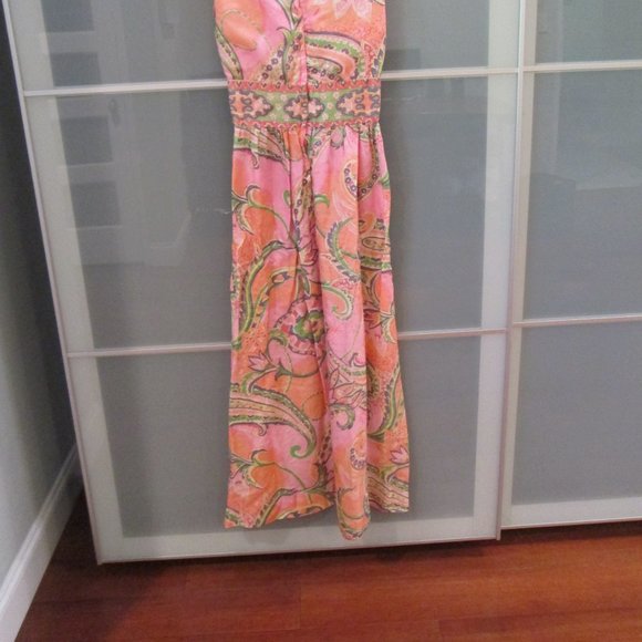 Vintage Handmade 1970's Halter Style Maxi - Picture 4 of 4
